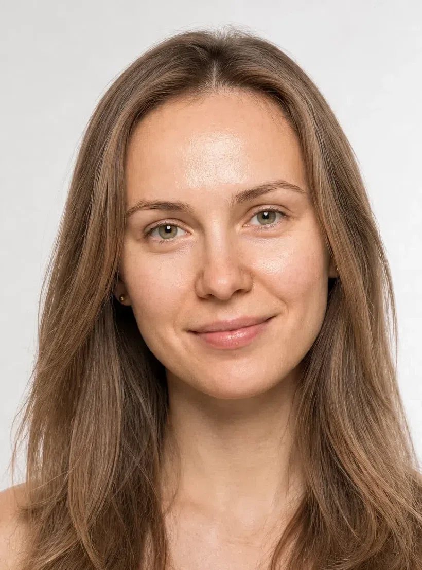 Длина ниже подбородка для треугольного лица