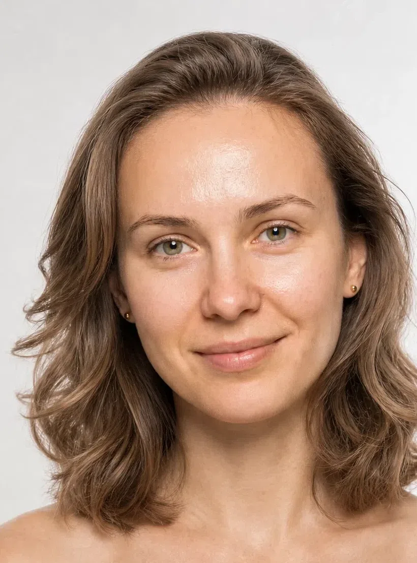 Ширина и объём у челюсти для треугольного лица