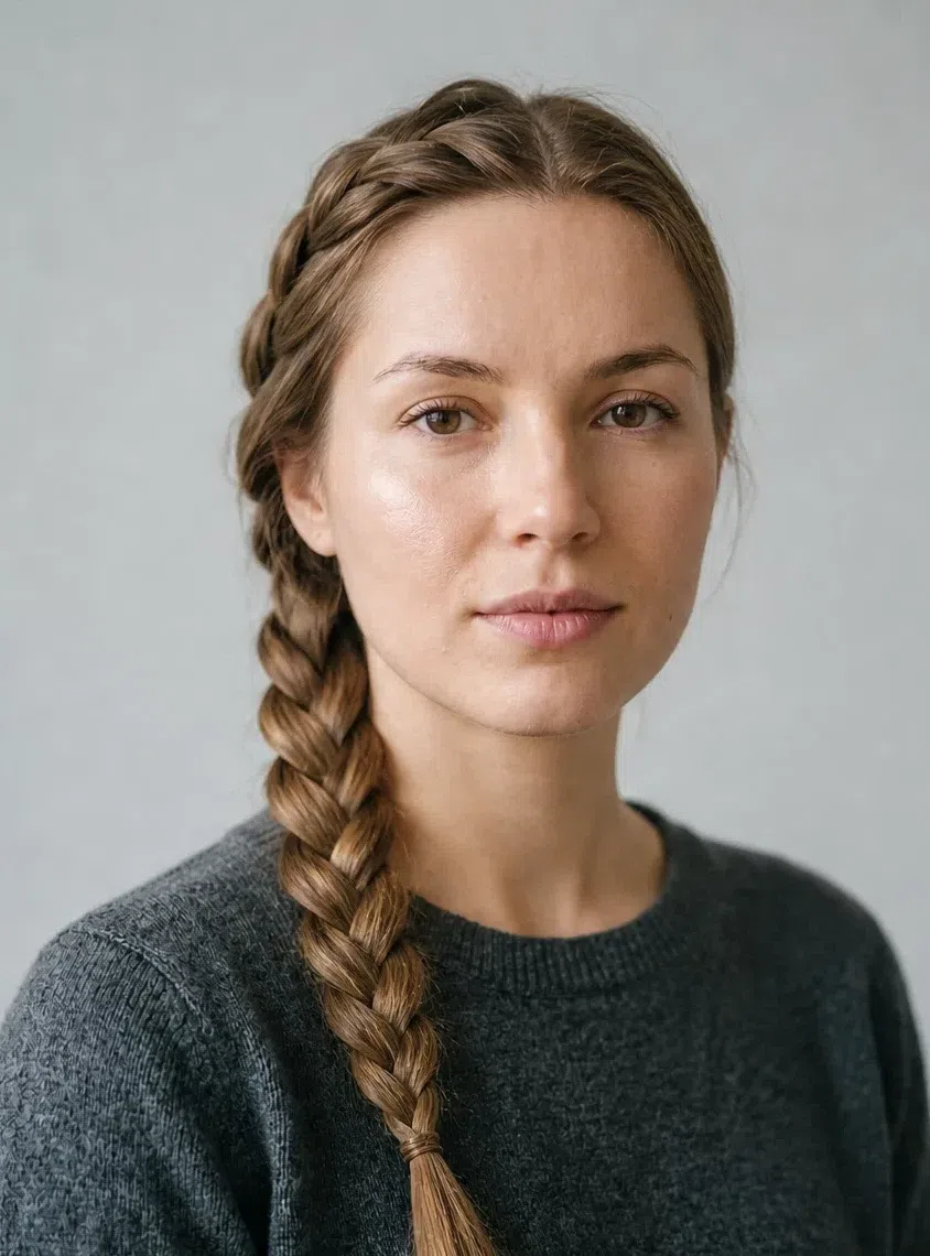 Причёска колосок