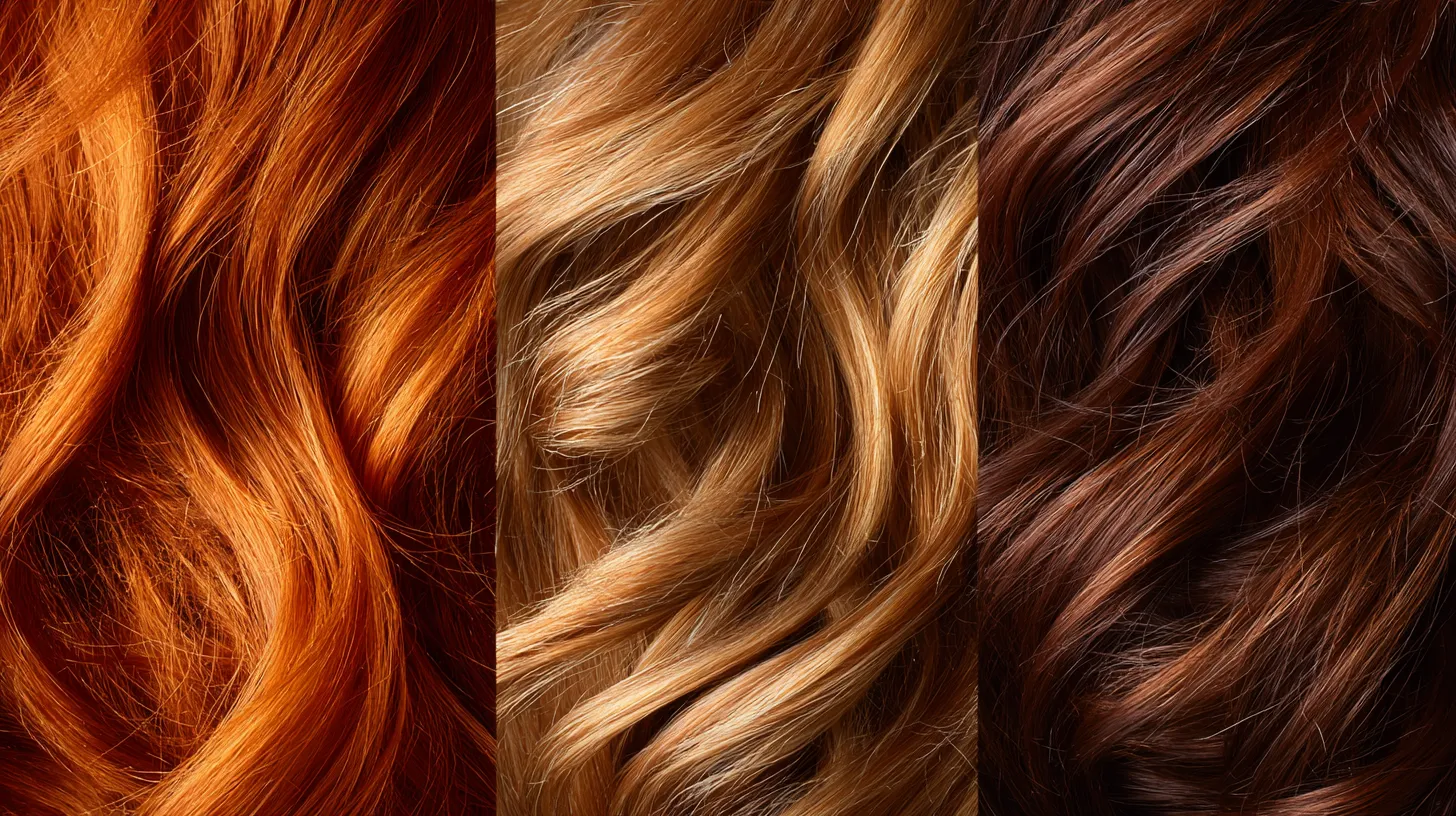 Волосы цветотипа Осень - пример 1