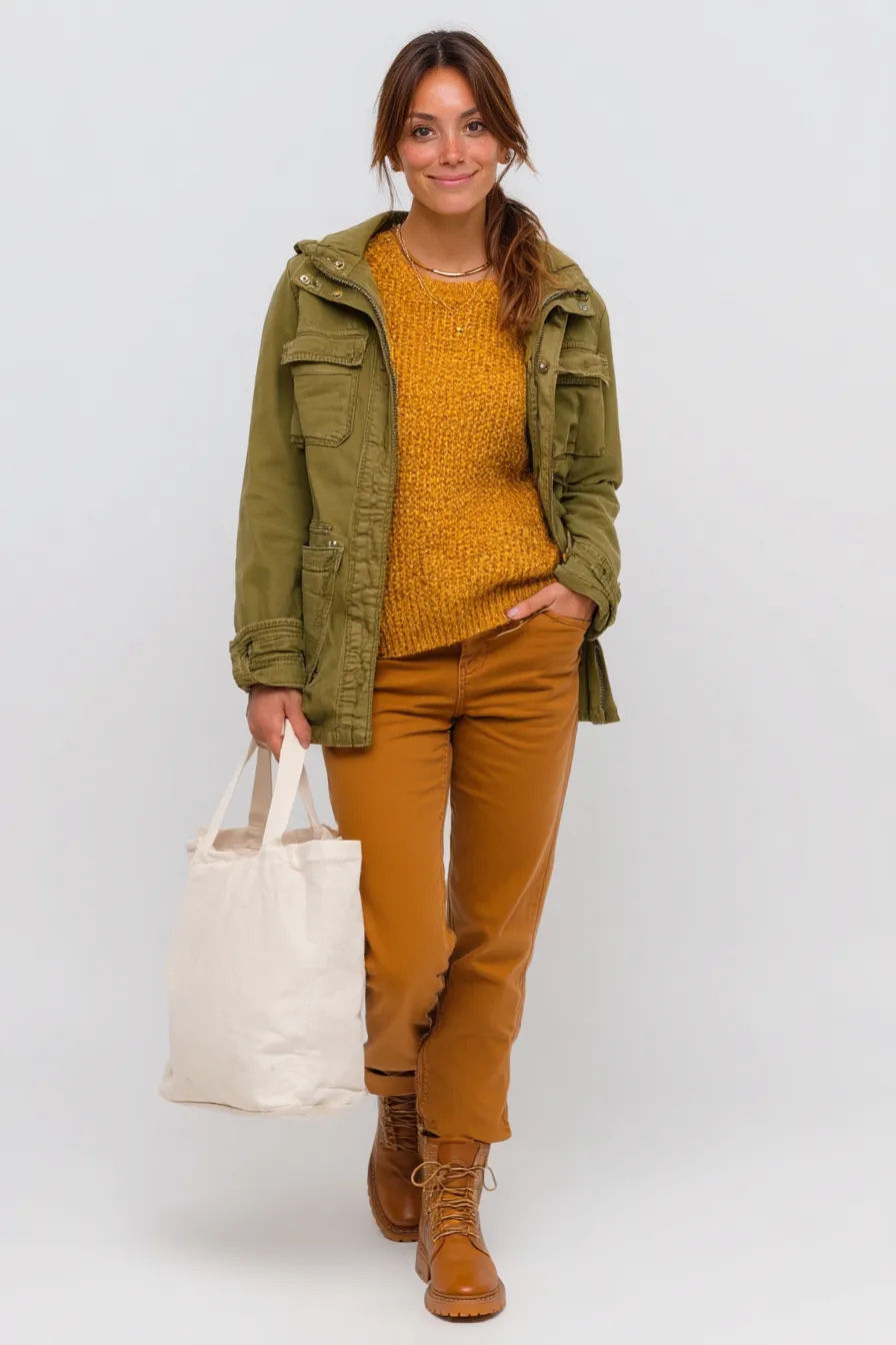 Повседневный образ для цветотипа Осень