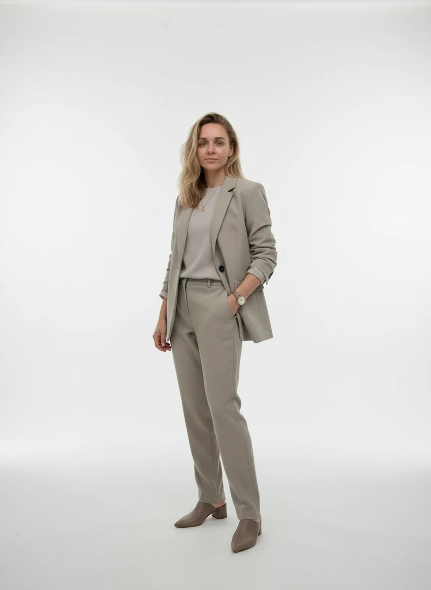Современный нейтральный костюм