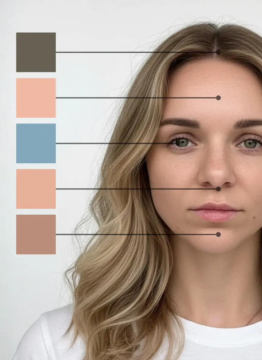 Подборка одежды по цветотипу - пример 1