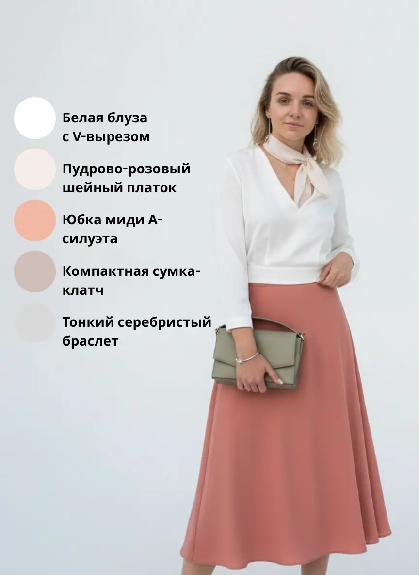 Подборка одежды по цветотипу - пример 1