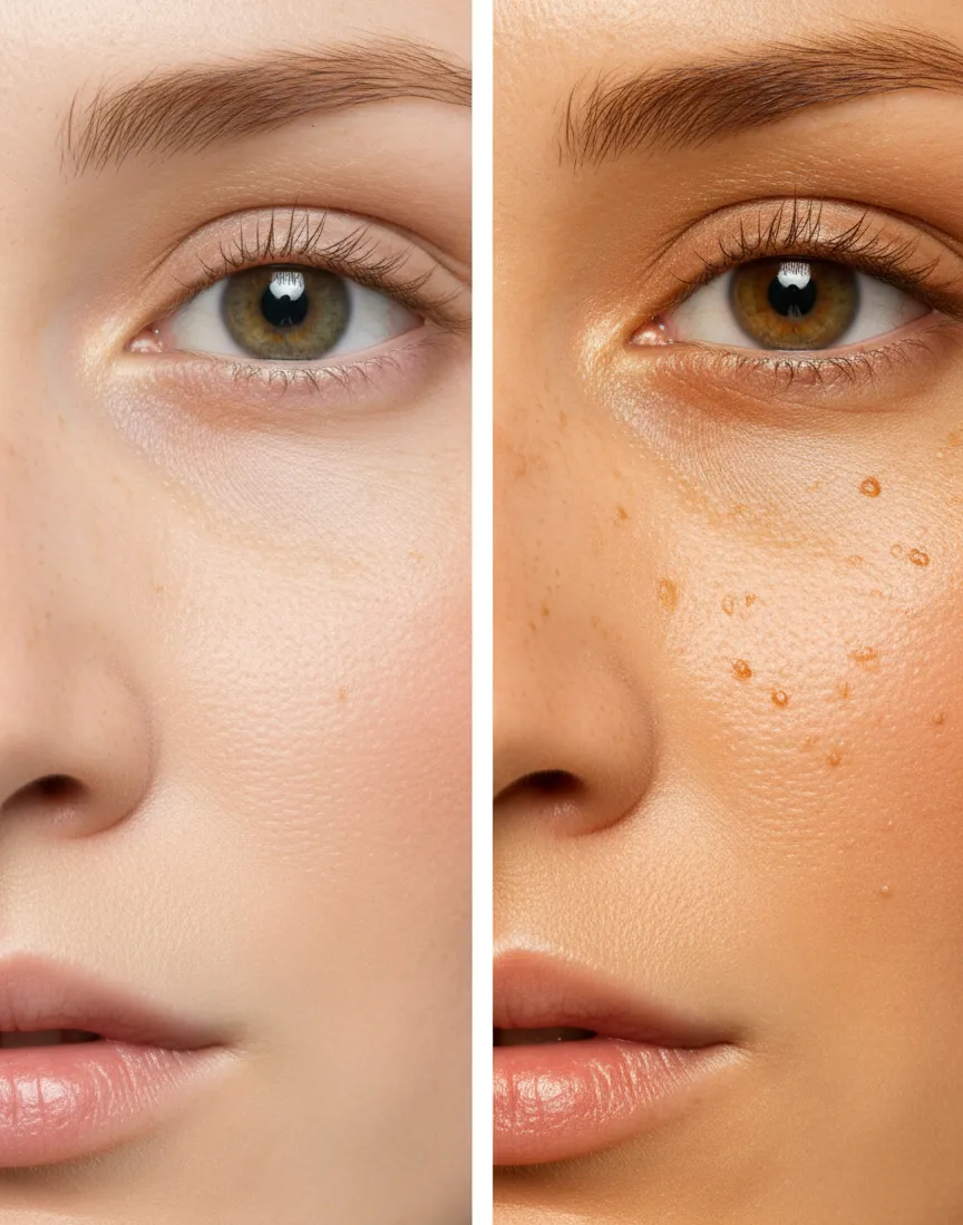 Кожа цветотипа Весна - пример 1