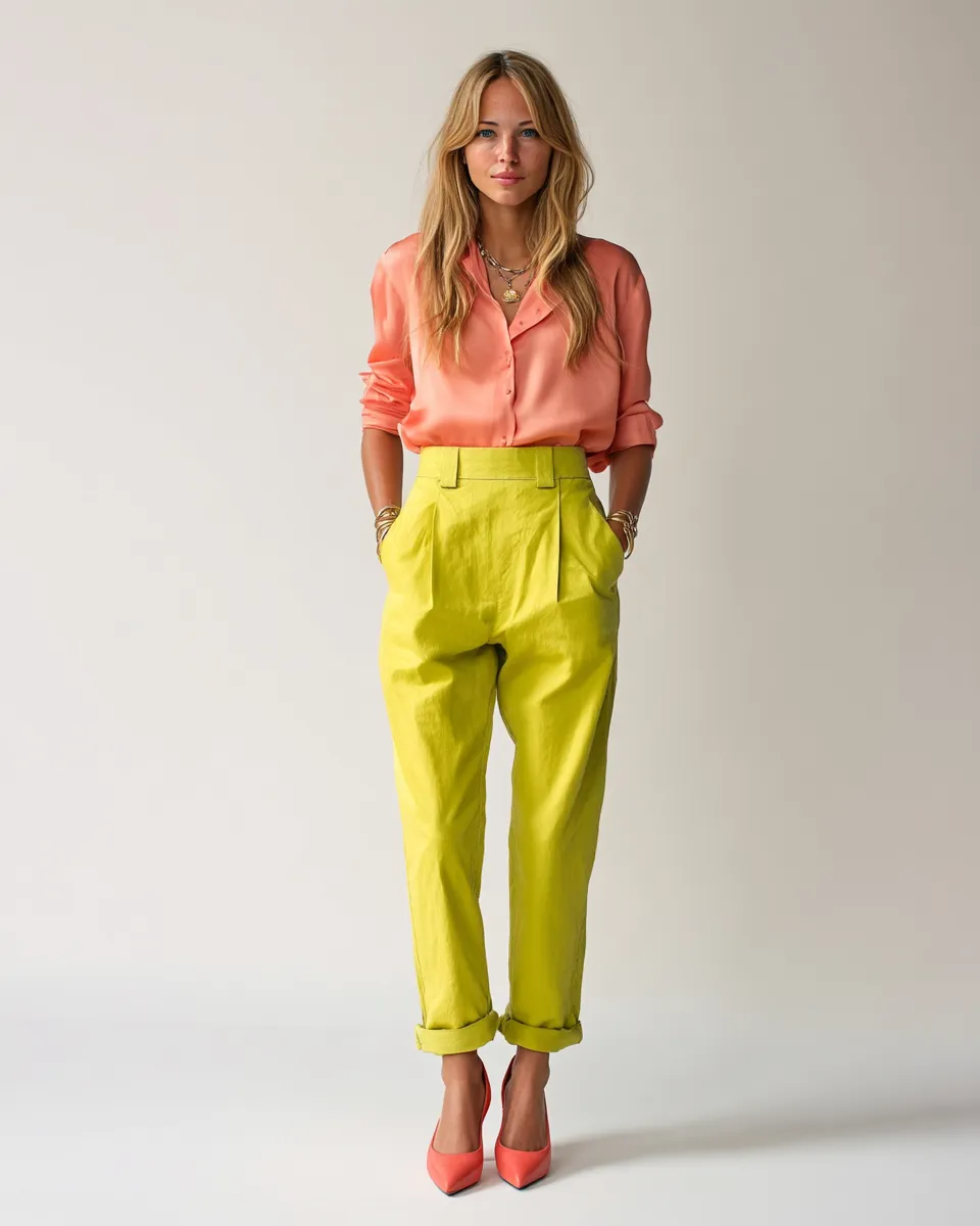 Цветотип Яркая Весна: какие цвета, одежда, макияж, волосы - пример 1