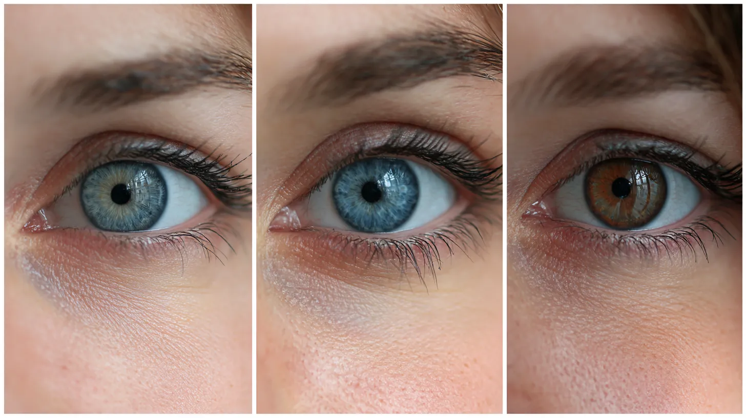 Примеры глаз зимнего цветотипа