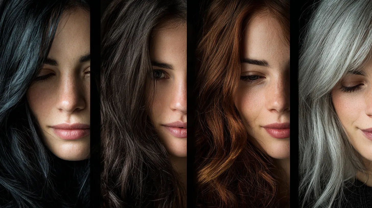 Волосы цветотипа Зима, 1