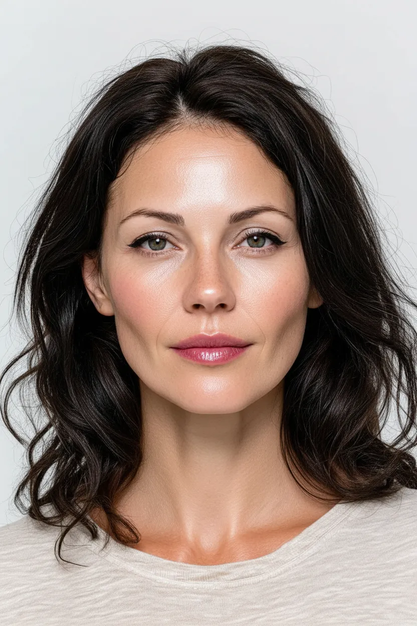 Повседневный естественный макияж для цветотипа Зима