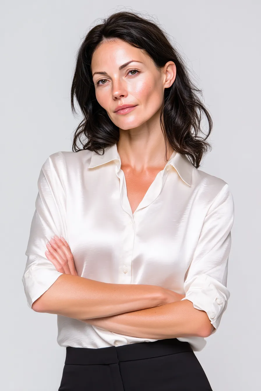 Блузка оптического белого