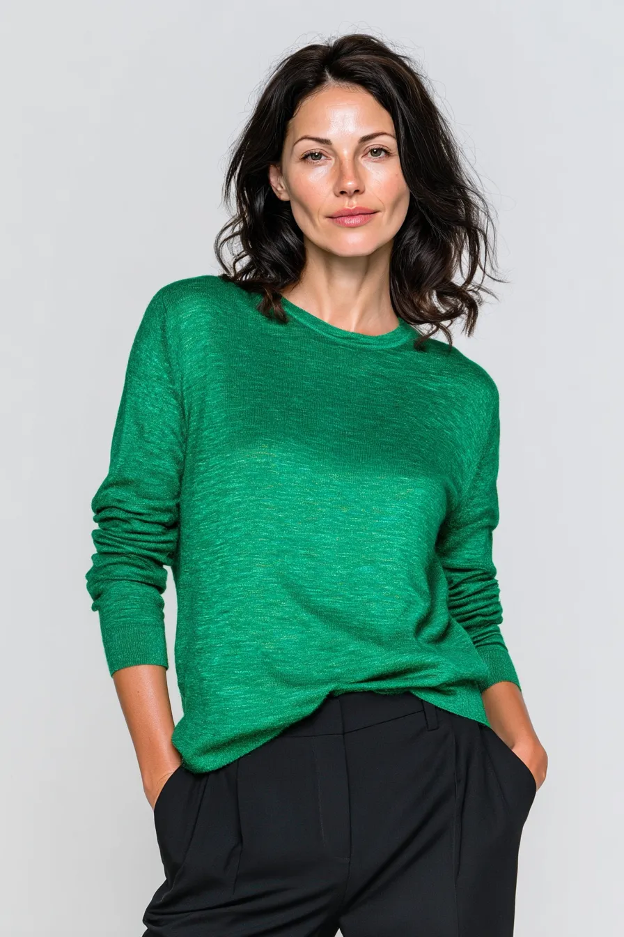 Трикотаж-акцент в холодных тонах