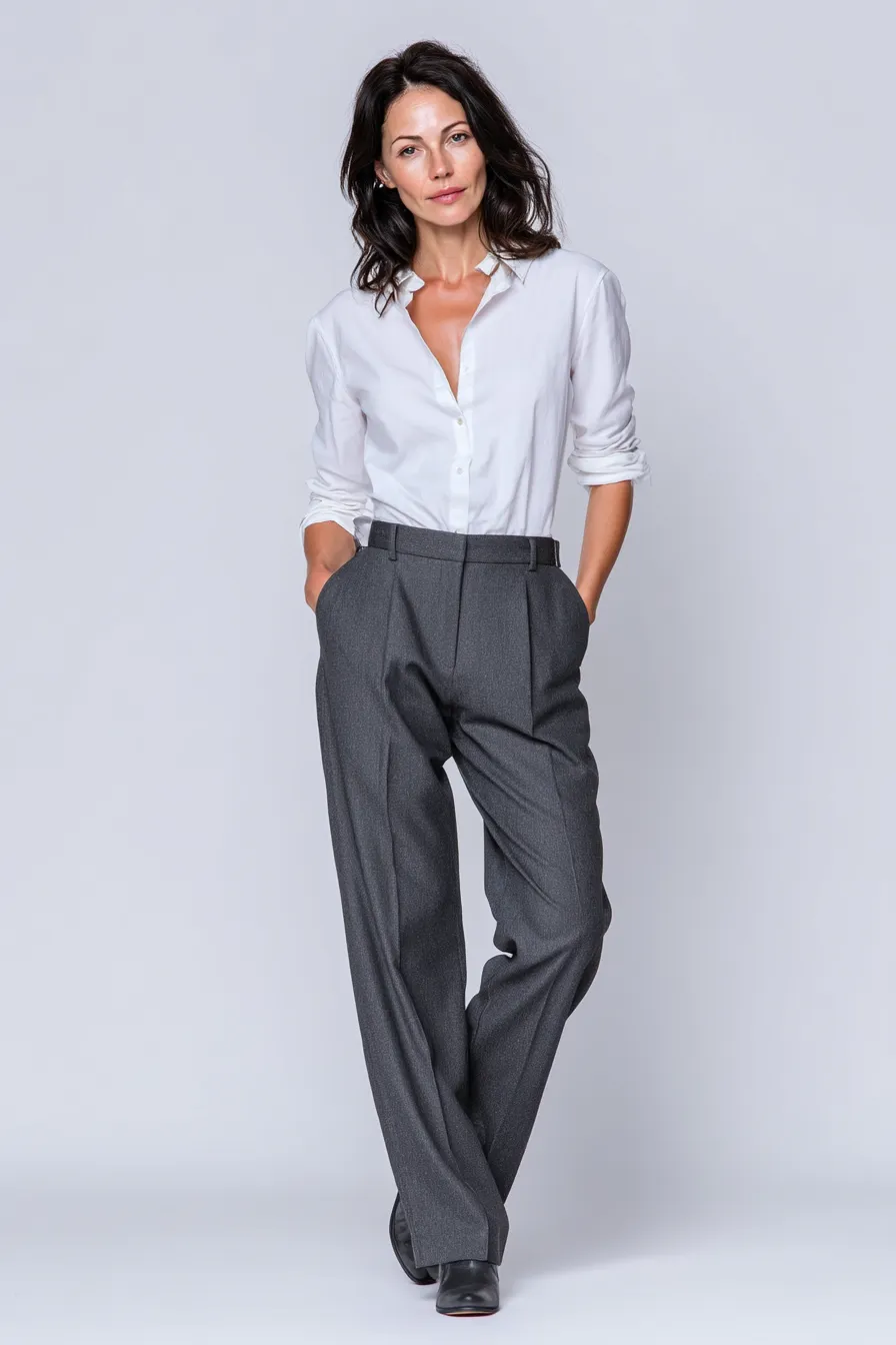 Брюки в холодной палитре